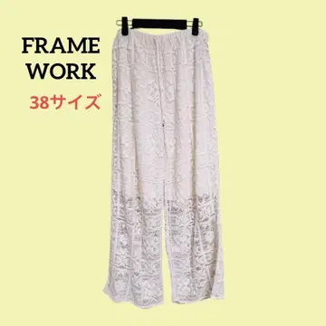 FRAMeWORK 코튼 레이스 팬츠 38 사이즈
