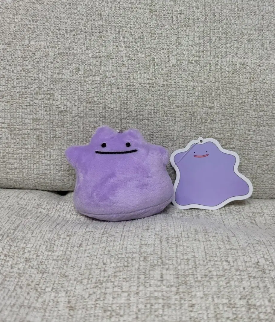 정품 메타몽 가방고리 8cm 키링 인형
