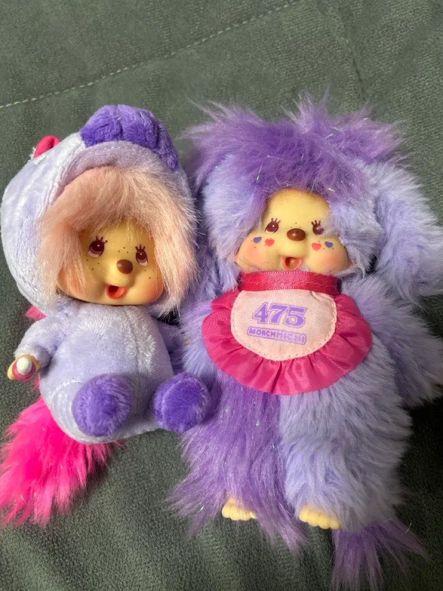 몬치치 인형 시나코콜라보 보라색 2개 세트