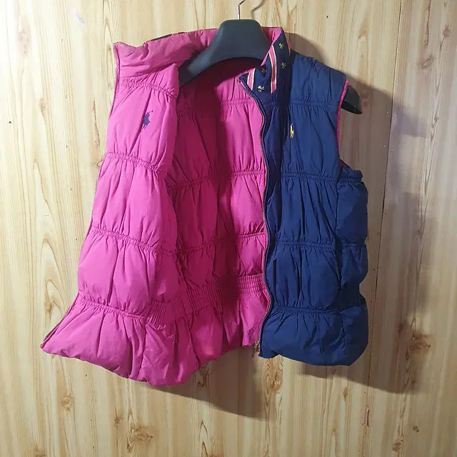 폴로 랄프로렌 키즈 양면 패딩 조끼 XL(16)