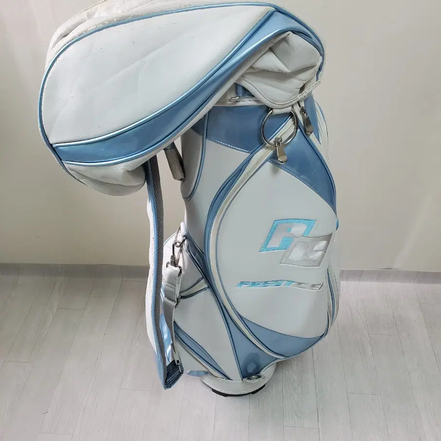 여성용 PRESTGEAR 캐디백 골프가방 골프백 화이트