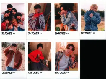 SixTONES 음색 포토 로이드풍 카드