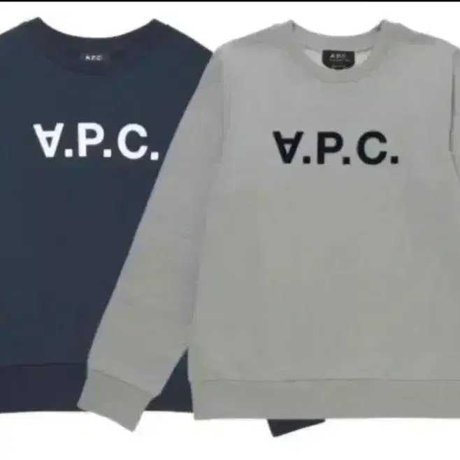 # 세일 A.P.C. VPC 맨투맨 네이비/그레이