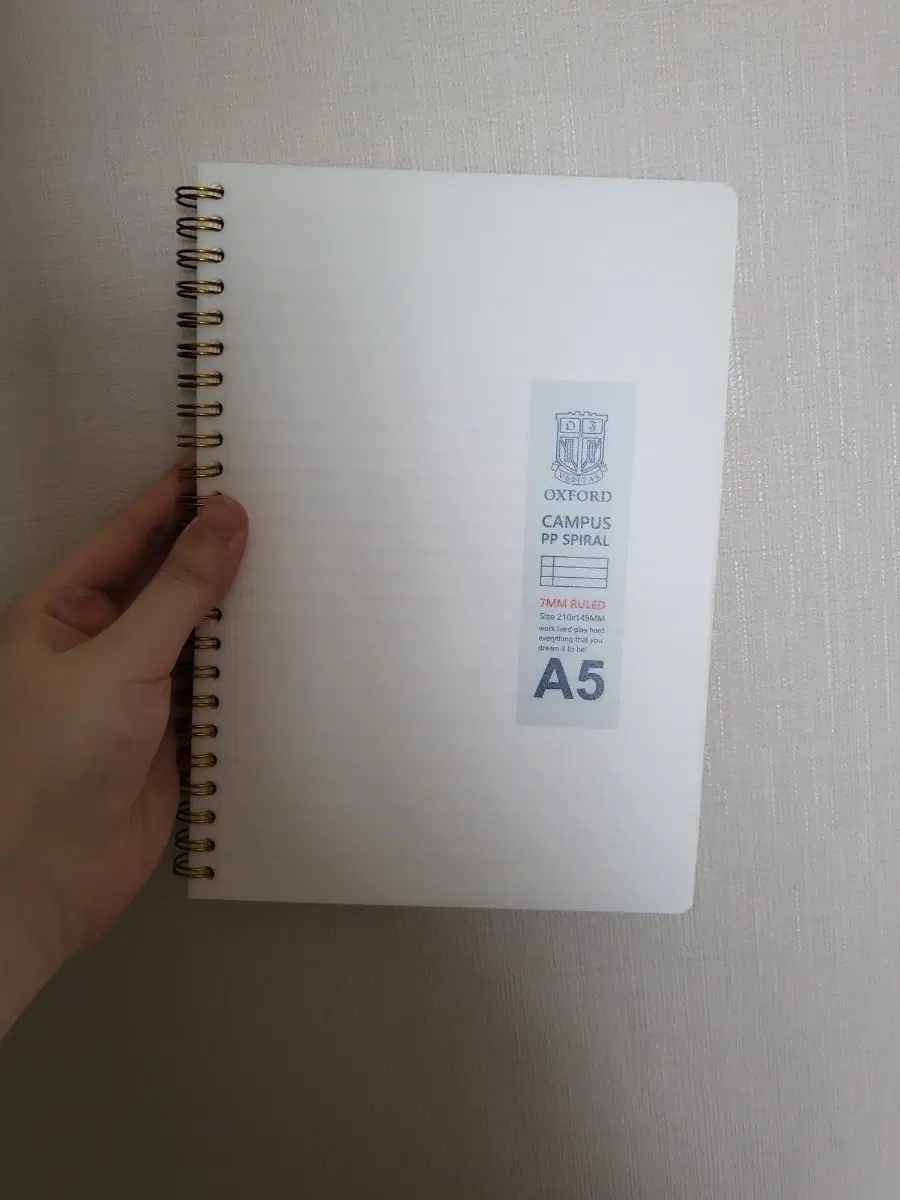 옥스포드 A5 캠퍼스 PP 스프링 노트