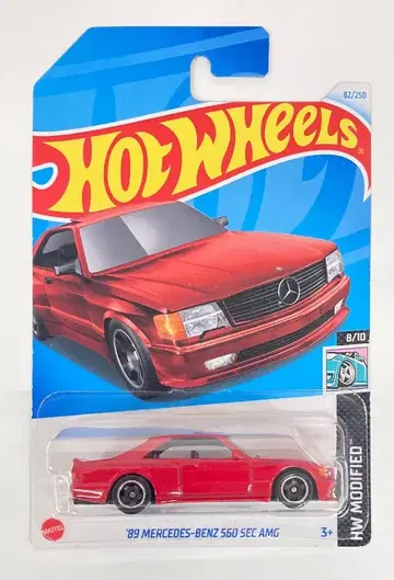 MATTEL HOTWHEELS HW MODIFIED 8/10 HXP91 89 메르세데스 벤츠 560 SEC AMG/레드 8/10