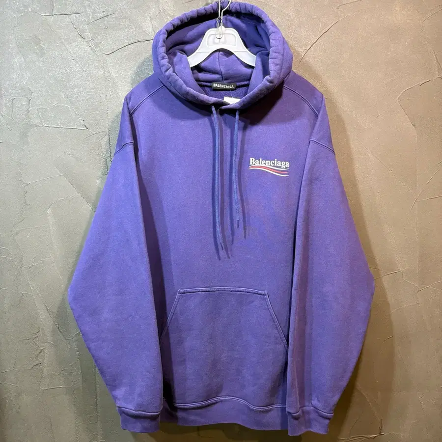 [S] BALENCIAGA 발렌시아가 웨이브 로고 후드티