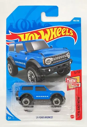 MATTEL HOTWHEELS THEN AND NOW 3/10 HCM32 '21 포드 브롱코/블루 100/250