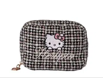 HLT x Hello Kitty 트위드 미니 파우치 키티
