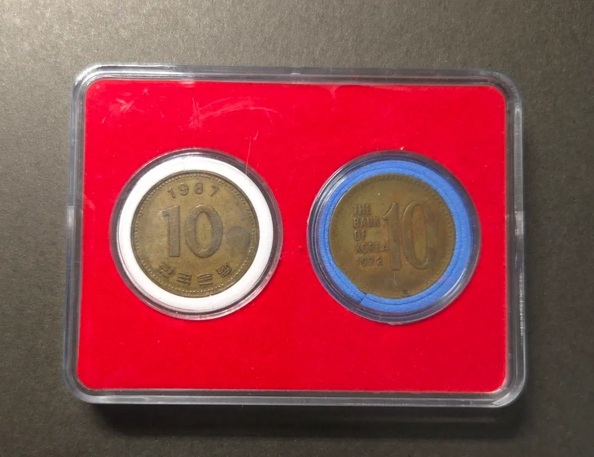 귀한 180도회전에러 1987년10원 사용제 희귀동전수집용