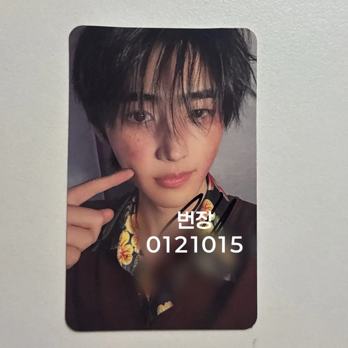 Enhypen Sunghoon Meet&Greet sign photocard signature photocard sign photocard