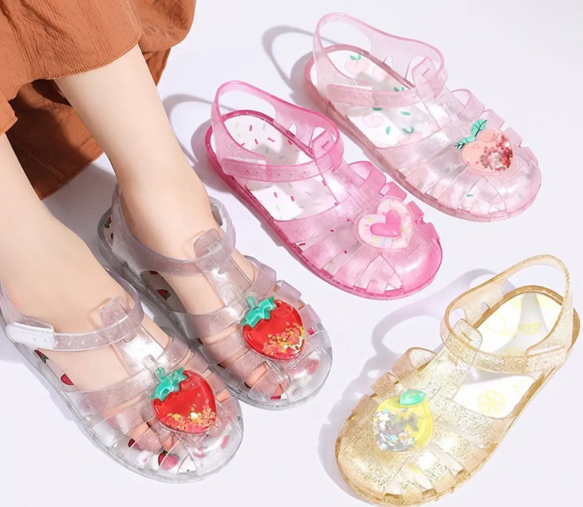 아기젤리샌들 슈즈