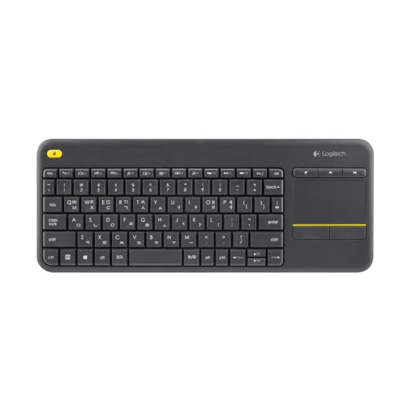 딜러가격(새상품)[로지텍] 무선 미니키보드, K400 Plus 터치패드 [로지텍코리아 정품] [블랙]
