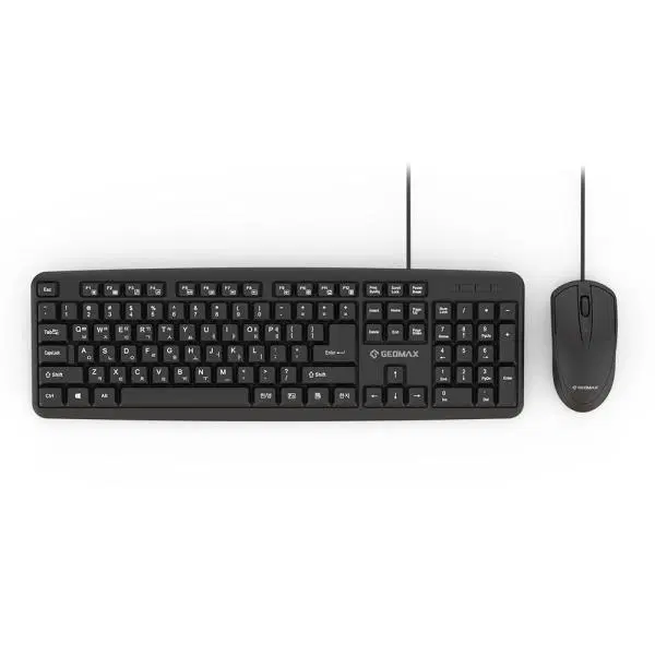 딜러가격(새상품)GEOMAX 유선 데스크탑 키보드 마우스세트 블랙 USB GM-Y3100