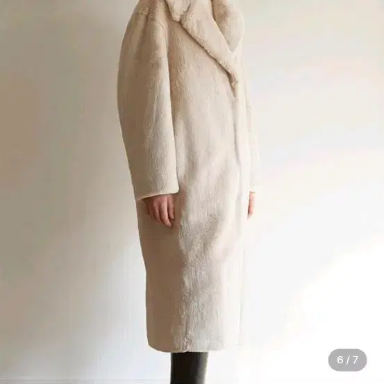 모한 퍼 자켓  새상품