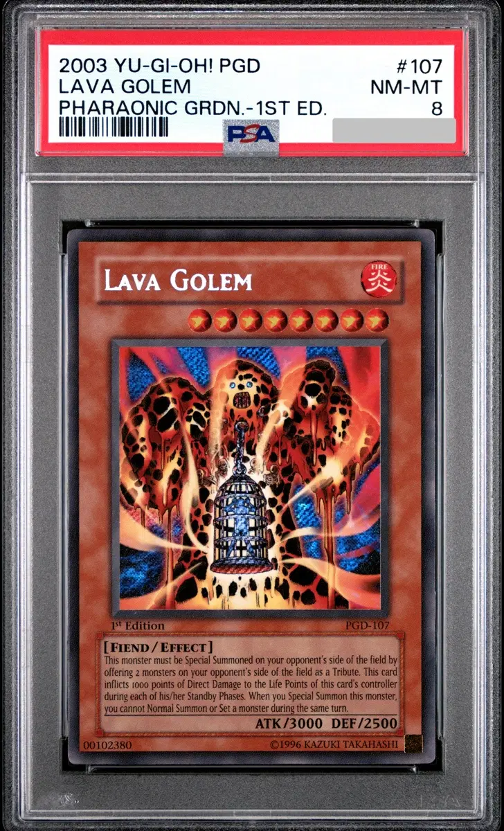 유희왕 용암마신 라바골렘 1st Ed PGD-107 PSA8