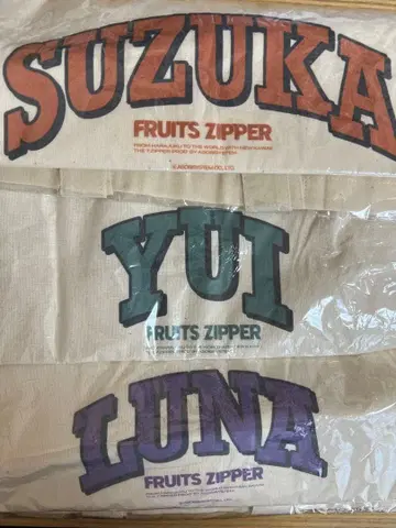 FRUITS ZIPPER 토트백 3종 세트