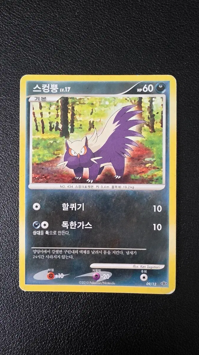 포켓몬 카드 스컹뿡 LV.17 dp