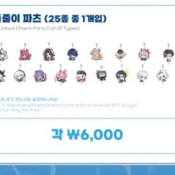 이환 pc방카스 줄줄이 키링 굿즈 nte