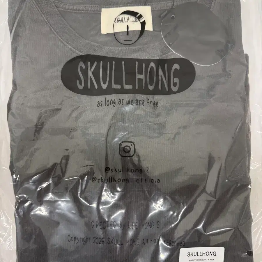 스컬홍 롱슬리브티 s