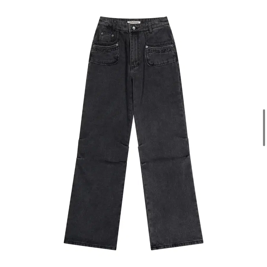 코이세이오 FLOWER SNAP DENIM PANTS BLACK