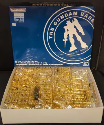 BANDAI SPIRITS MG/1/100/건담 베이스 한정판 반다이남코판 RX-78-2 건담 Ver.3.0 골드 코팅 15+ 표기