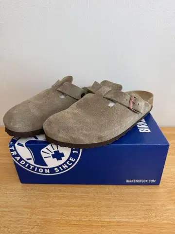 BIRKENSTOCK 보스턴 스웨이드 샌들 내로우