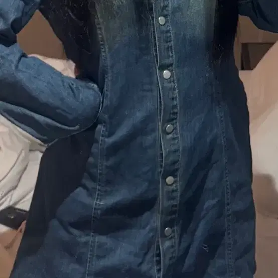 스파오 데님원피스 m