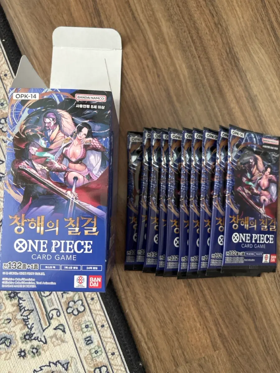 원피스 카드 게임 창해의 칠걸 14팩 OPK-14 14탄 서치팩 박스