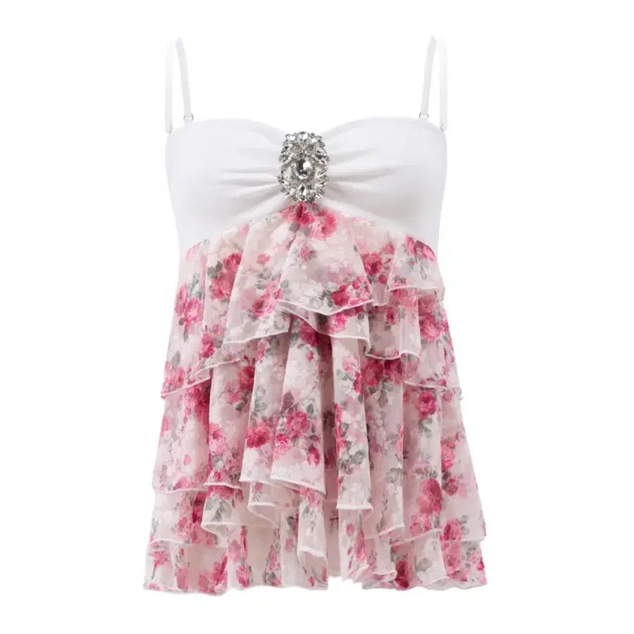 베이미메탈클럽 Bouquet tankini (White)/Bouquet tutu mini skirt