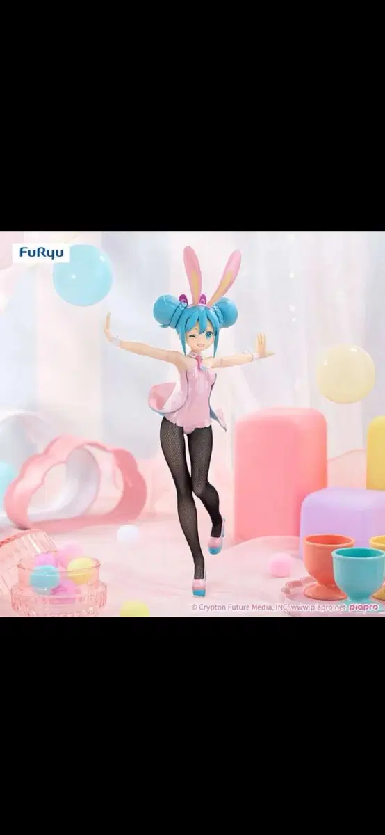 미개봉/새상품) 하츠네미쿠 보컬로이드 BiCute Bunnies 윙크핑크ver