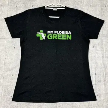 00s Y2K USA 기획 MY FLORIDA GREEN 지명 로고 티셔츠