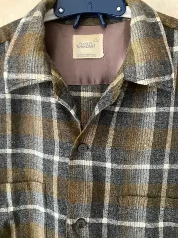 PENNEY'S TOWNCRAFT 빈티지 옴브레 보드 셔츠