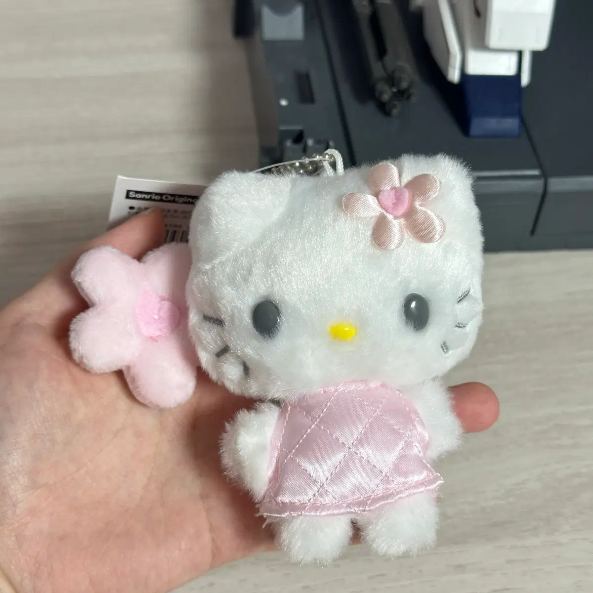 산리오 미니어처퀼트 헬로키티 인형키링 핑크