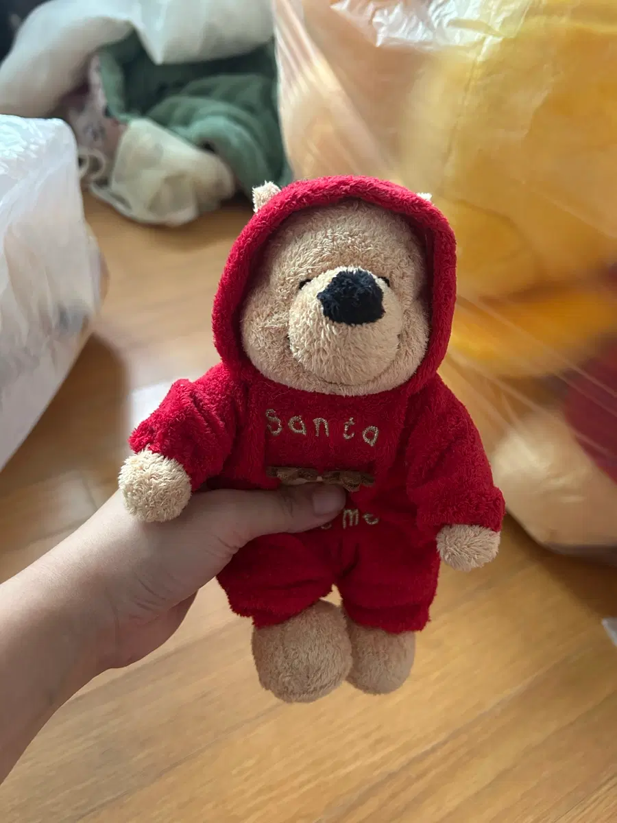 곰돌이 산타 옷 인형