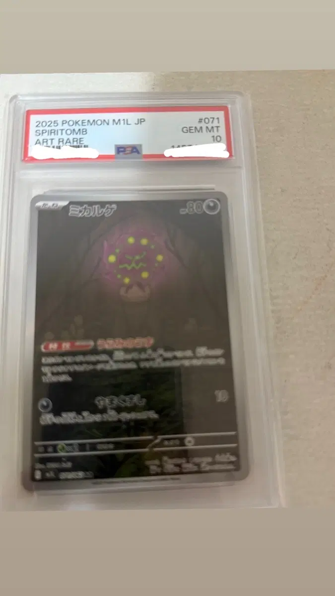 포켓몬카드 화강돌 psa10 일어판