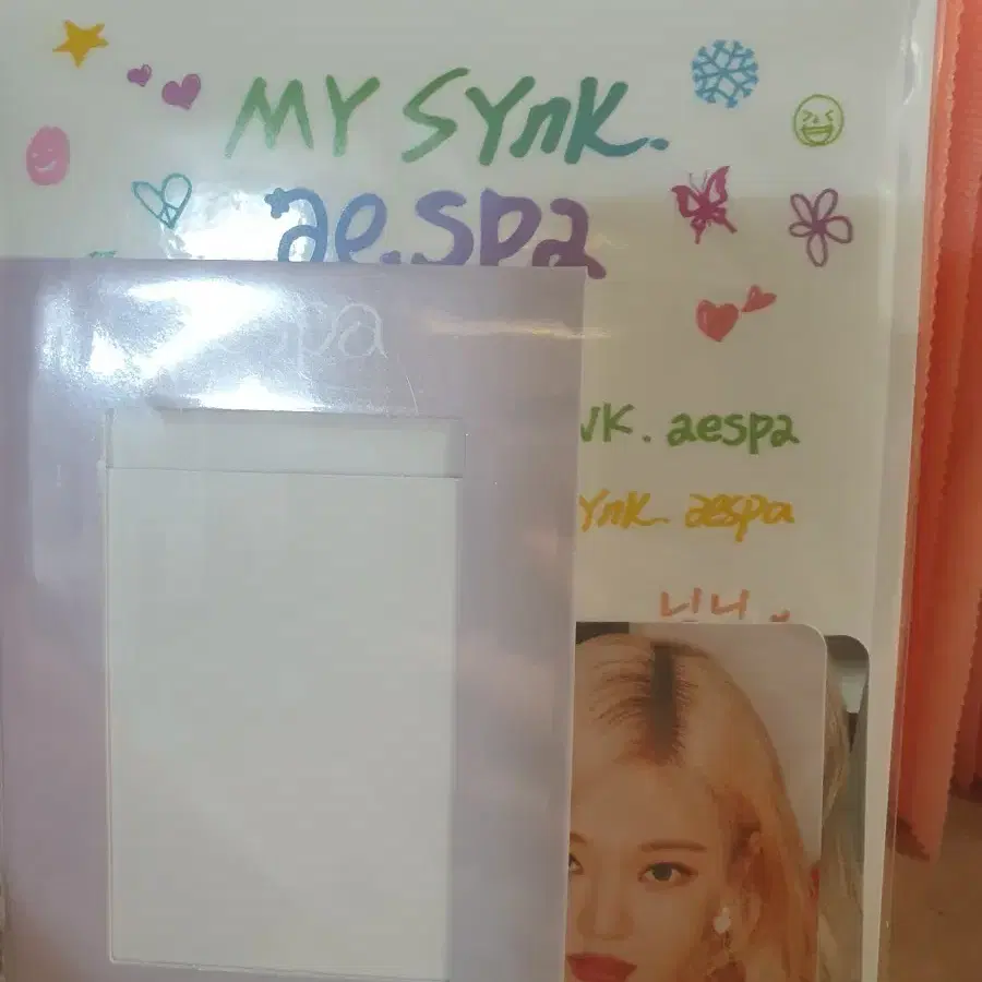 에스파 MY SYNK. 스티커 포카 닝닝