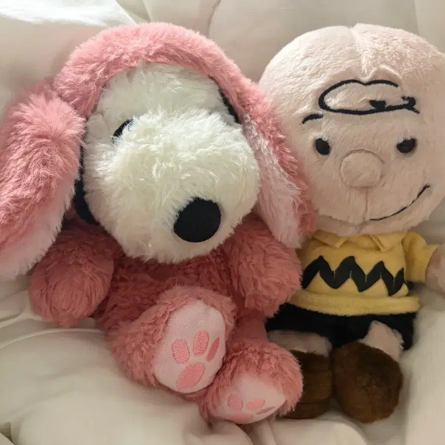 스누피 롭이어 바니 찰리브라운 인형 일본 정품 세트