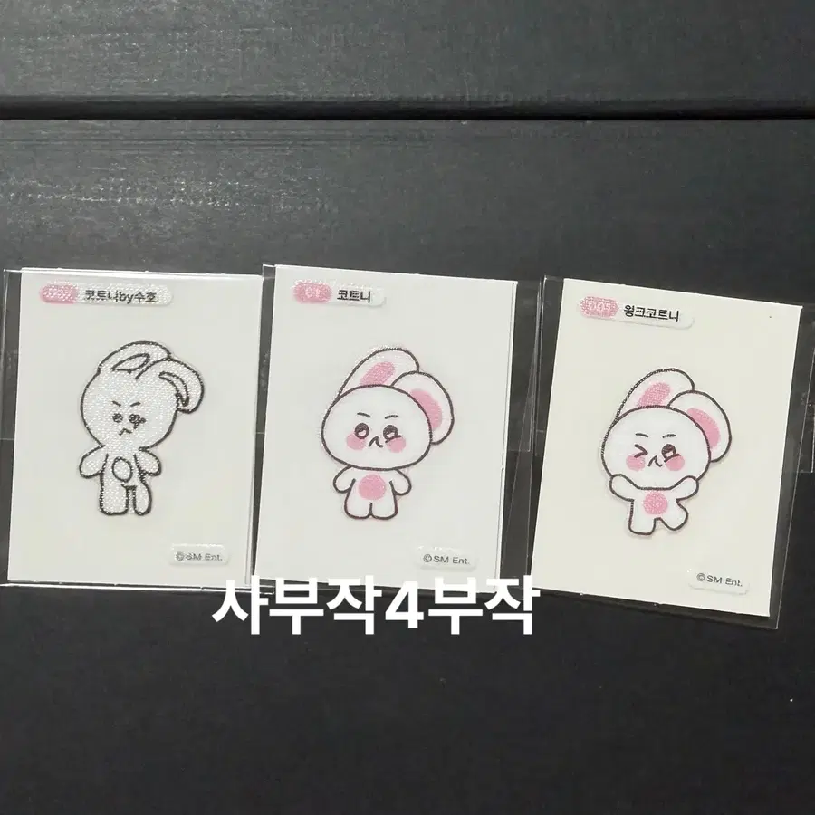 일괄) 엑소 뭉치즈 띠부씰 띠부실 스티커 수호 코트니