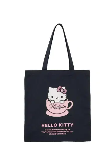 HLT x Hello Kitty 토트백 (틴) 네이비