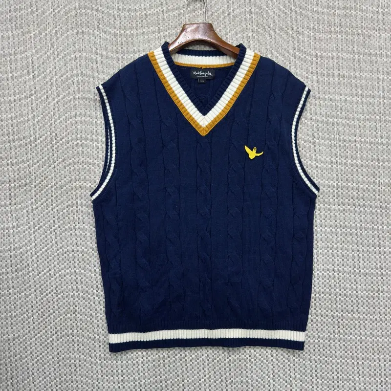 마크곤잘레스 꽈배기 니트 조끼 L H02784