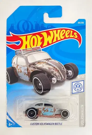MATTEL VOLKSWAGEN 8/10 HOT WHEELS 커스텀 VOLKSWAGEN 비틀 69/250
