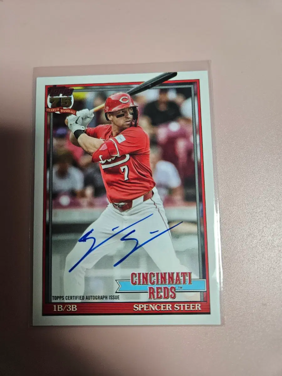 신시내티)스펜서 스티어 2026 Topps 오토 카드