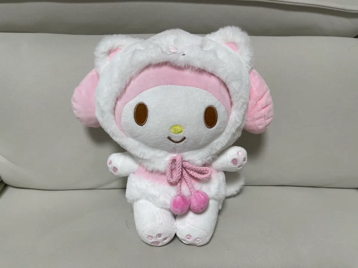 마이멜로디 고양이 봉제인형 중형