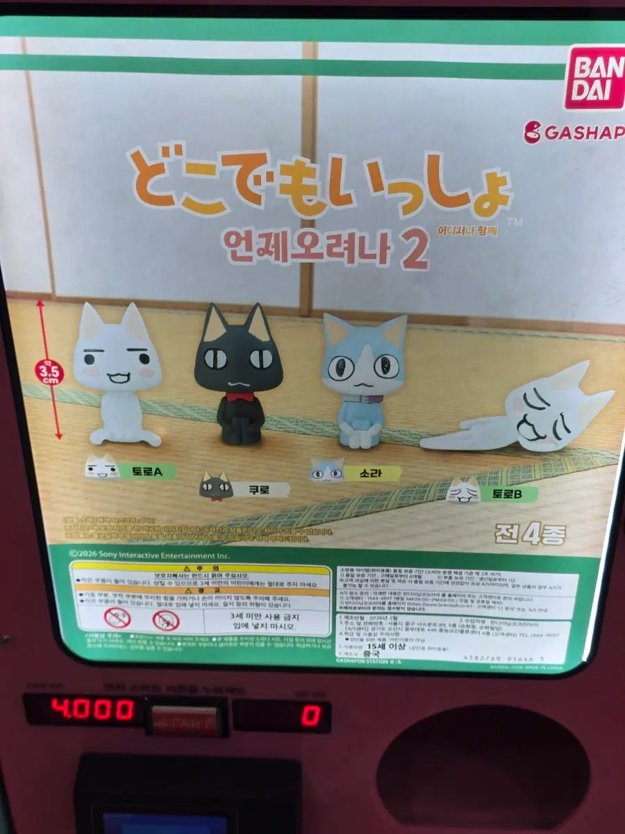 언제오려나 어디서나 함께 마치보우케 도코데모잇쇼 쿠로 검은 고양이 가챠 피규어