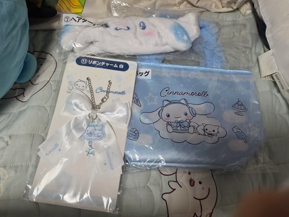 시나모롤 가방, 헤어밴드 리본참 세트