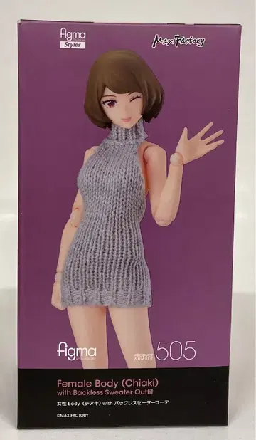 맥스팩토리 figma 여성 body (치아키) with 백리스 스웨터 코디