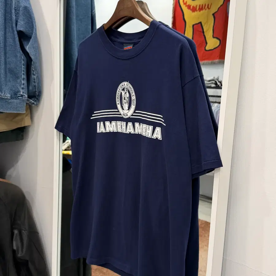 90s Soffe's 소피 KAMEHAMEHA 빈티지 반팔 티셔츠 (made in USA)