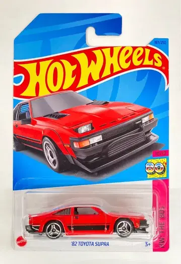 MATTEL HW: THE '80S 10/10 HOTWHEELS '82 TOYOTA SUPRA 레드 167/250