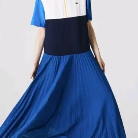라코스테 카라 플리츠 롱 원피스36