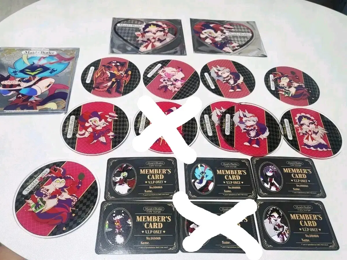 헬루바보스 애니메이트 카페 굿즈 교환